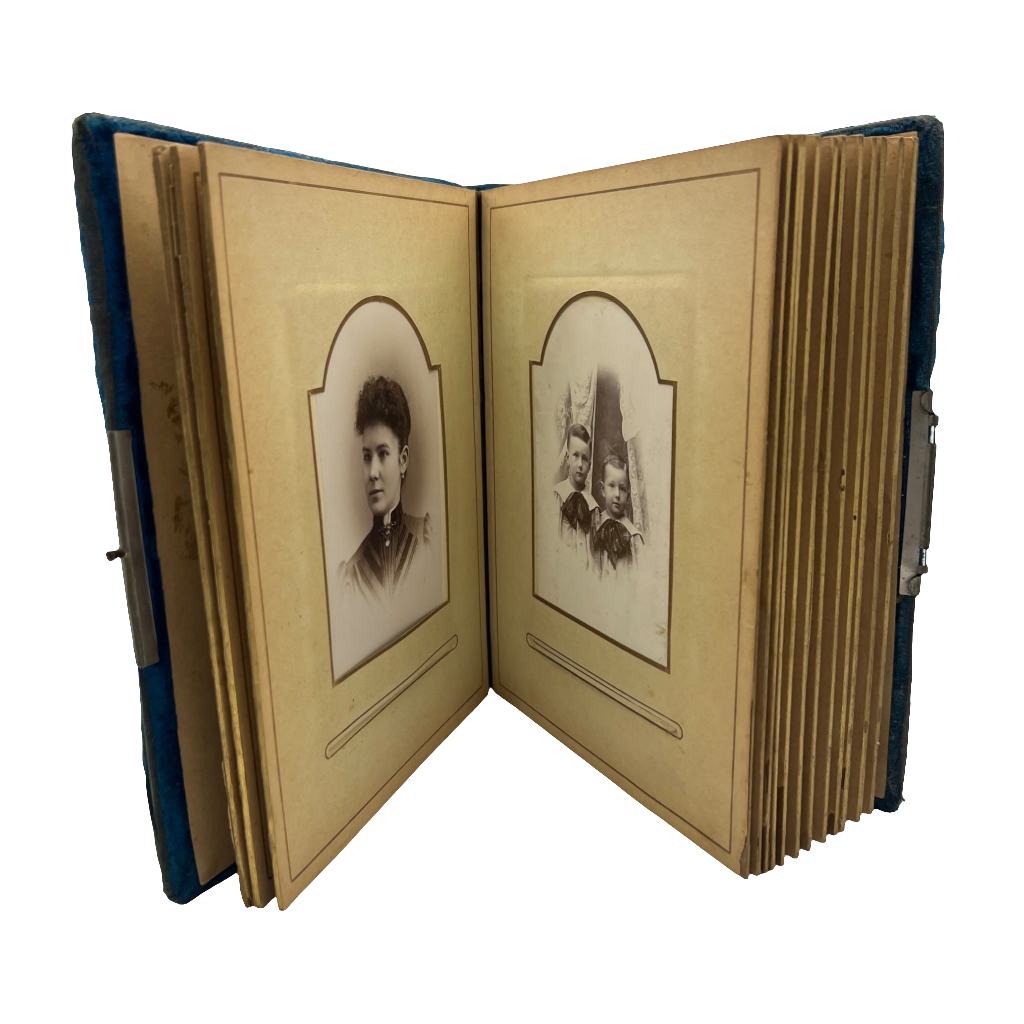 Antique Victorian Photo Album +27 Antique Photos Included