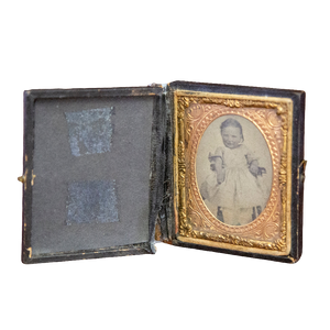 Antique Framed Ambrotype of Infant
