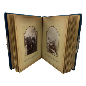 Antique Victorian Photo Album +27 Antique Photos Included