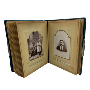 Antique Victorian Photo Album +27 Antique Photos Included