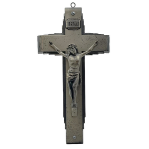 Vintage Silverplated Casket Crucifix