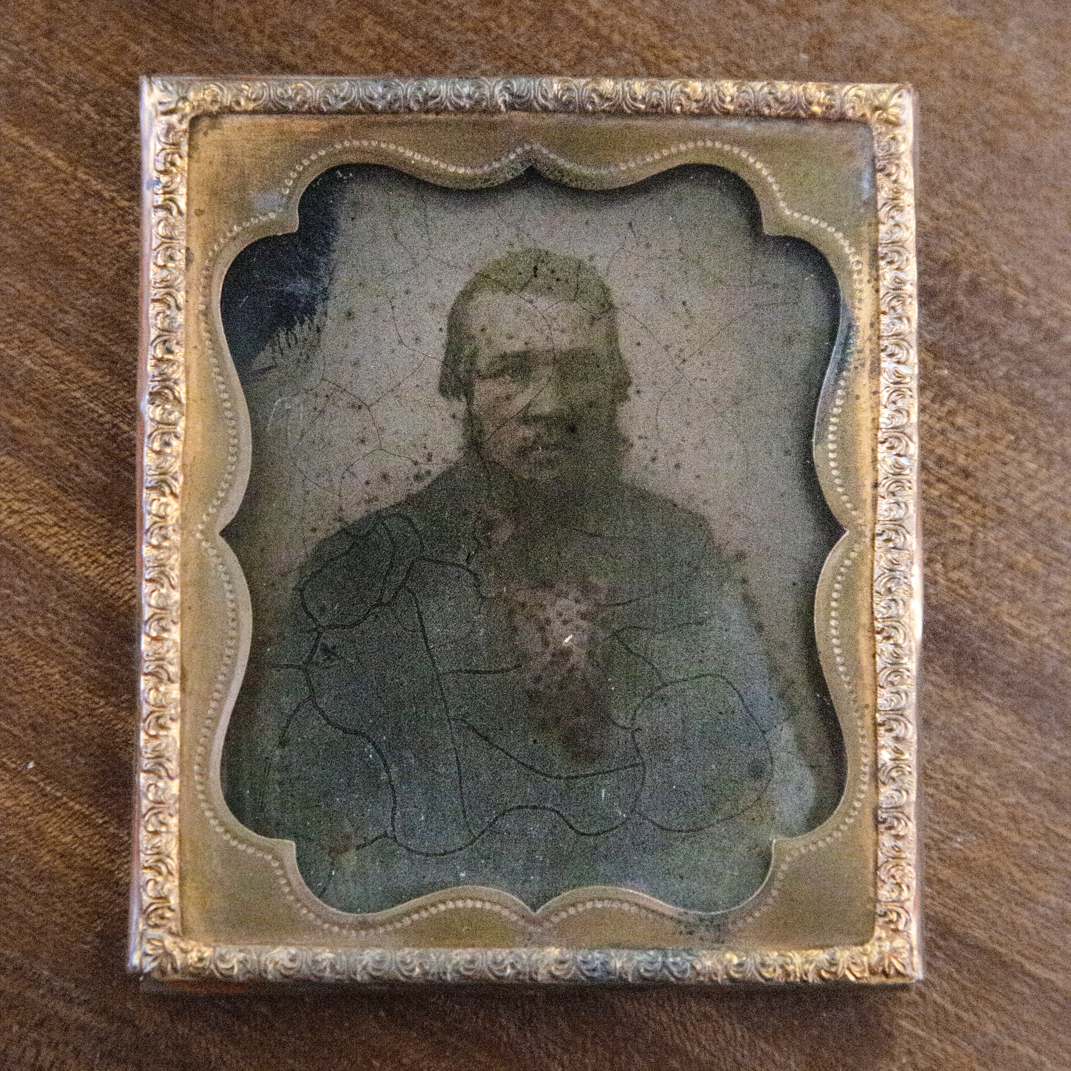 Antique Ambrotype of Bearded Man