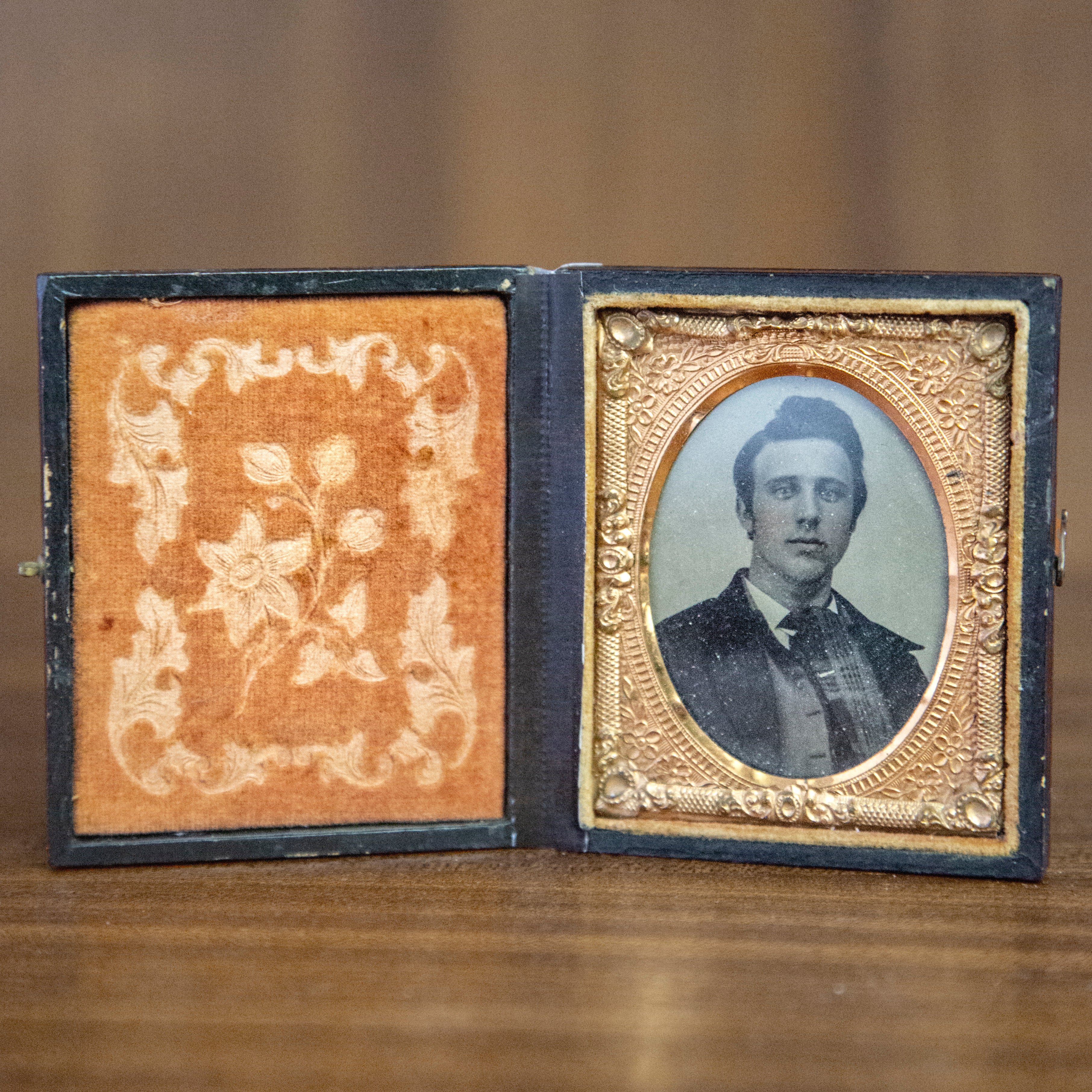 Antique Framed Ambrotype of Dapper Man
