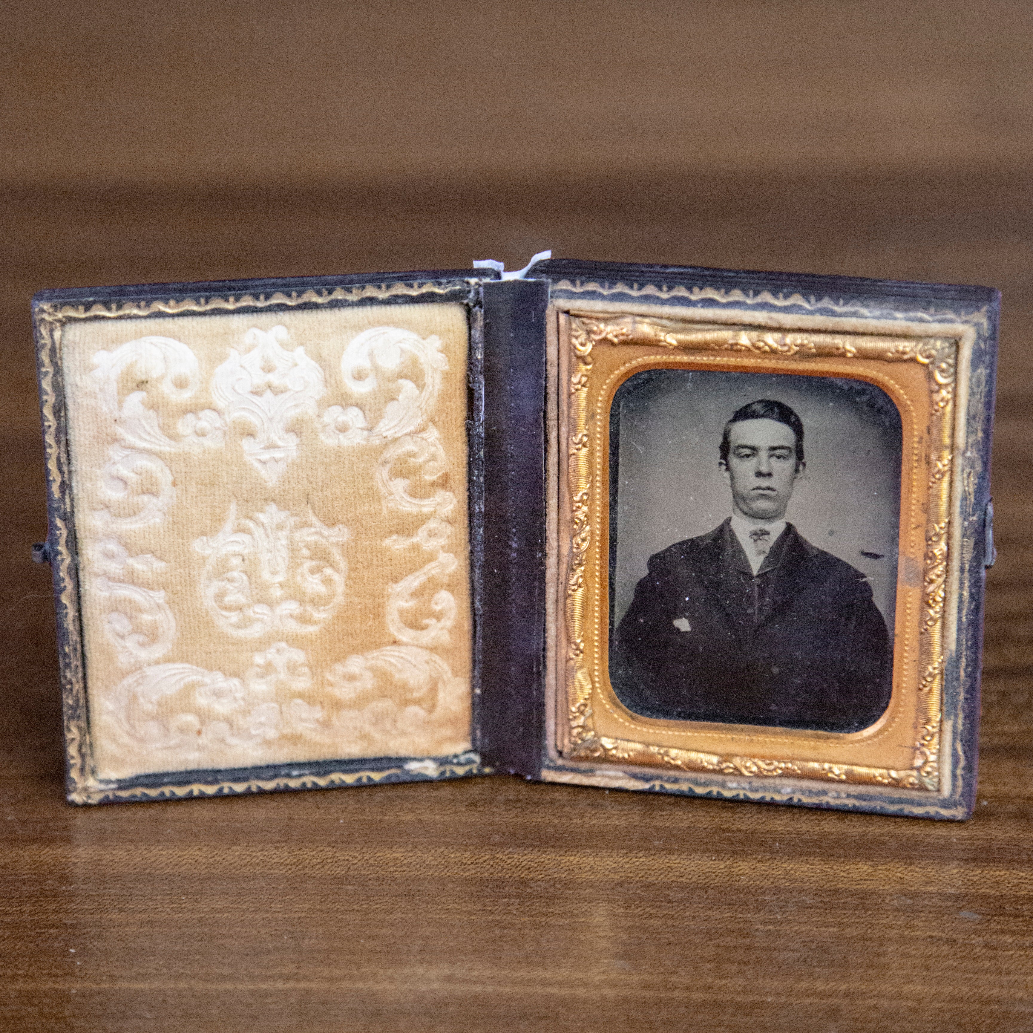 Antique Framed Ambrotype of Young Man
