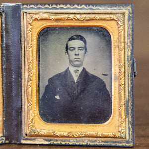 Antique Framed Ambrotype of Young Man