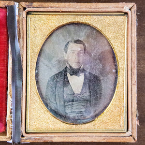 Antique Framed Daguerreotype Of Gentleman