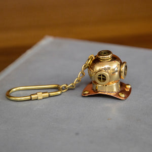 Miniature Diving Helmet Keychain