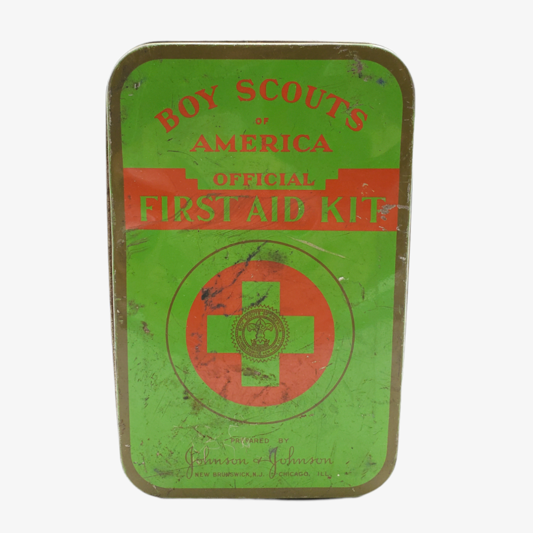Vintage Official Boy Scout First Aid Kit Tin