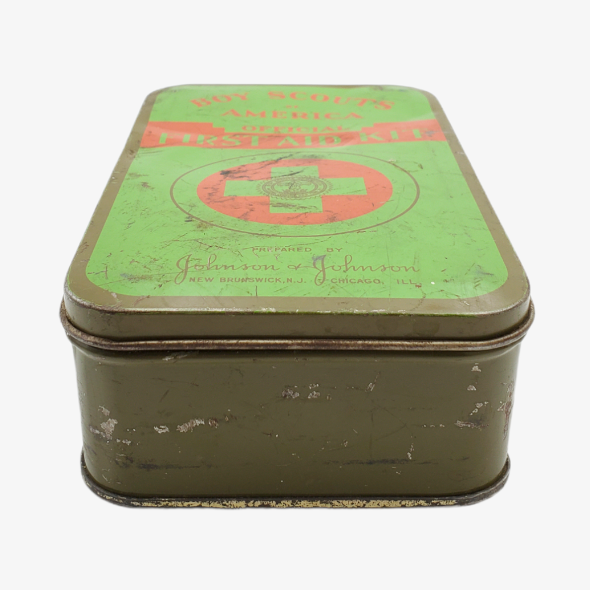 Vintage Official Boy Scout First Aid Kit Tin