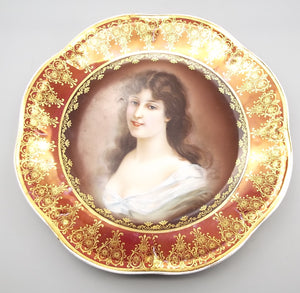 Vintage Royal Vienna Portrait Plate