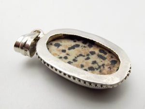 Sterling Silver Dalmatian Jasper Pendant