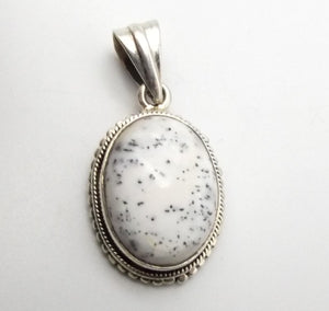 Sterling Silver Dendritic Agate Pendant