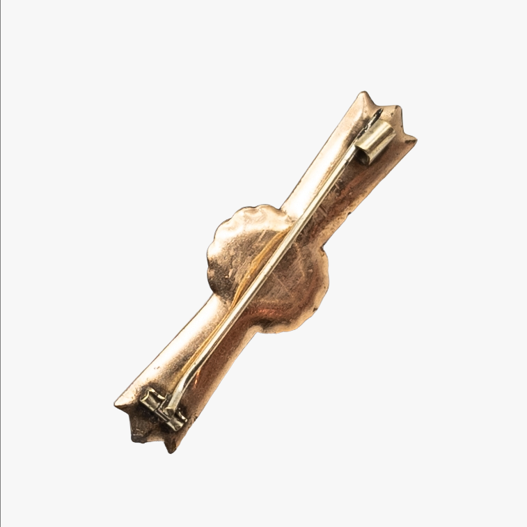 Antique Victorian Gold Filled Scrollwork Brooch