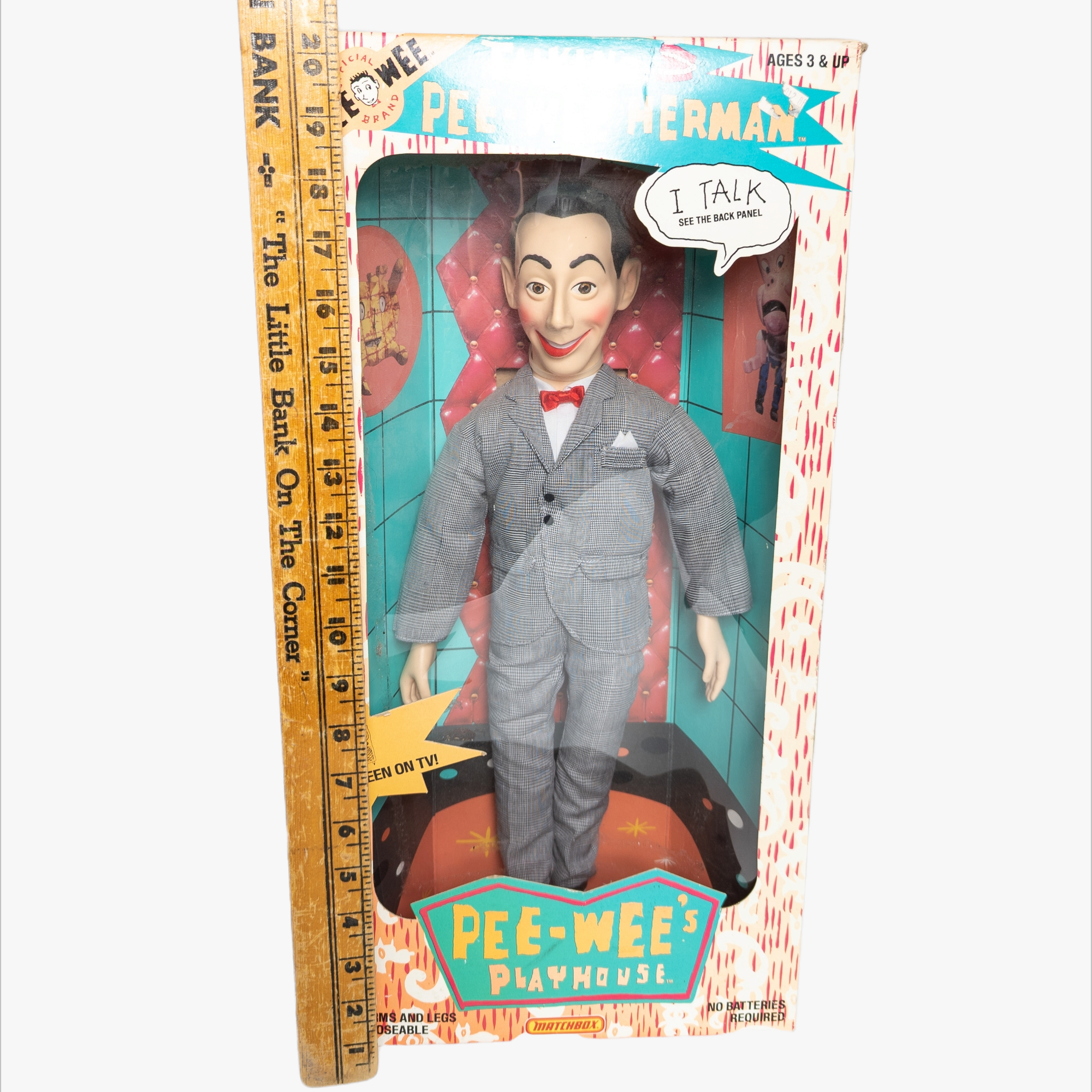 Vintage 1987 Talking Pee-Wee Herman Doll in Original Box