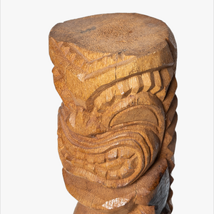 Vintage 20" Hand Carved Wood Tiki Statue