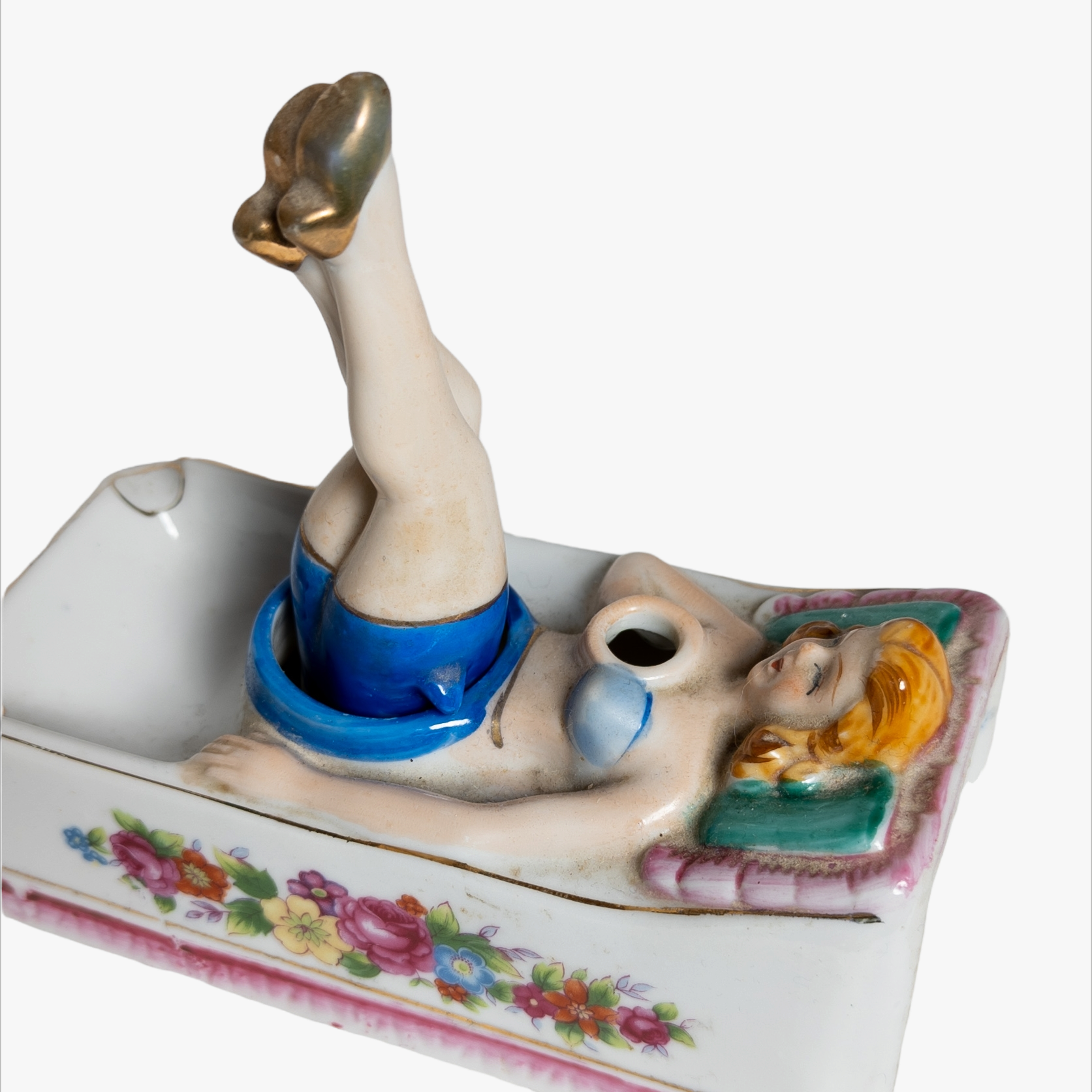 Vintage Naughty Nodder Bathing Beauty Ashtray