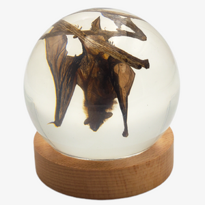 Bat 4" Resin Globe on Stand