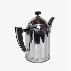 Vintage Russian Art Deco Chrome Coffee Urn
