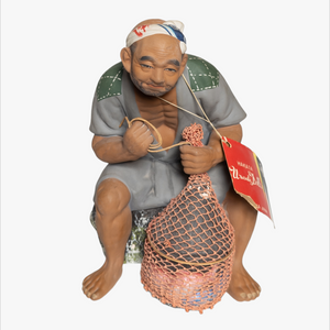Vintage Japanese Hakata Urasaki Fisherman Doll