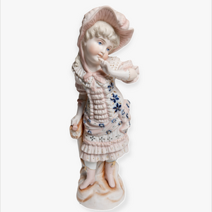 Antique Victorian German Bisque 14" Figurine
