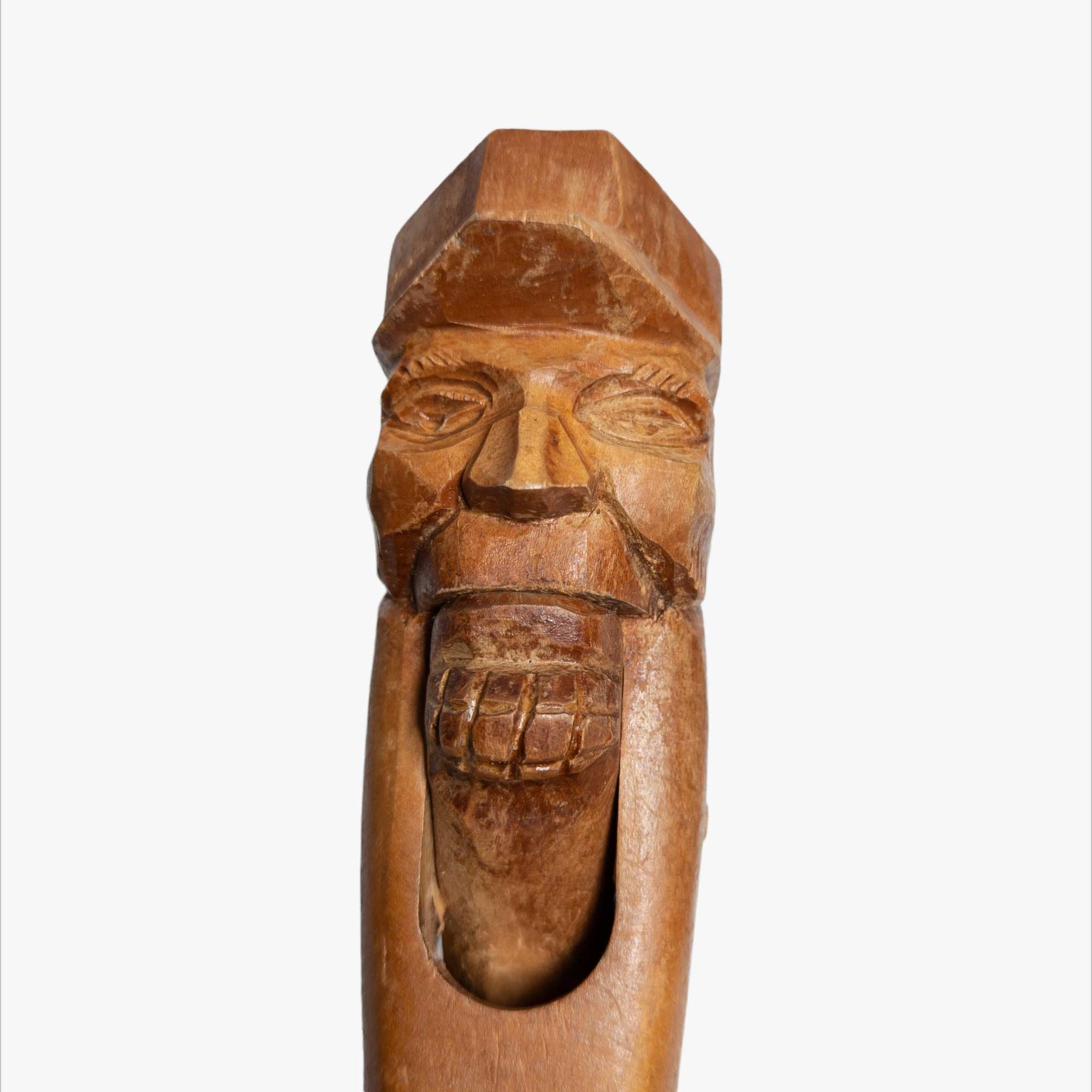 Vintage Hand Carved Fisherman Nutcracker