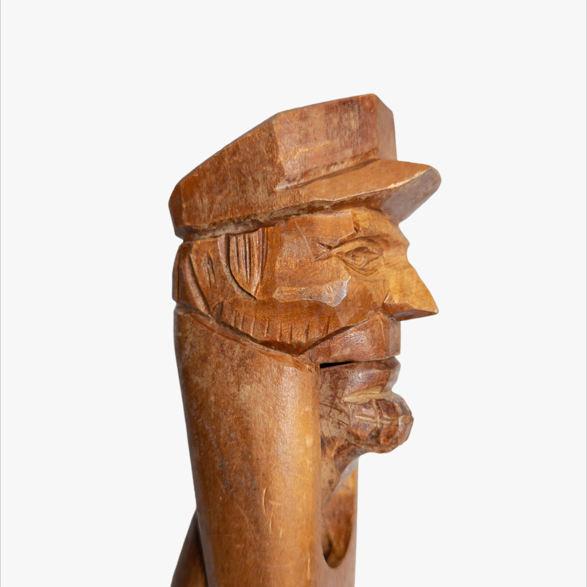 Vintage Hand Carved Fisherman Nutcracker