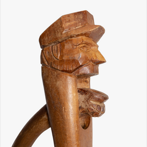 Vintage Hand Carved Fisherman Nutcracker