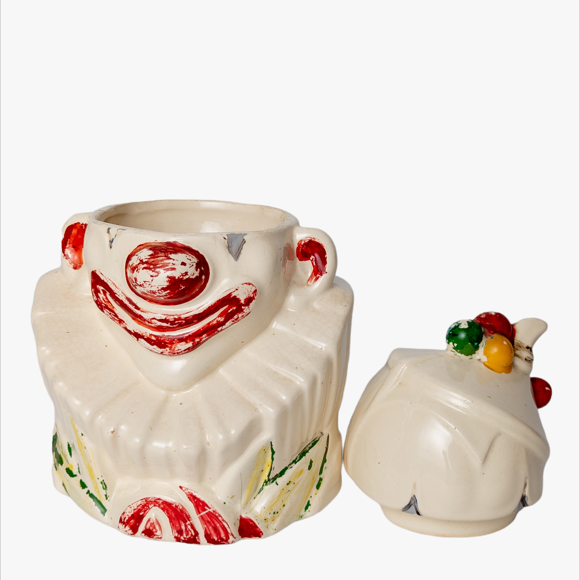Vintage McCoy Pottery Clown Cookie Jar