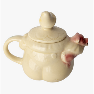 Vintage 1940s Clown Holding Pig Teapot