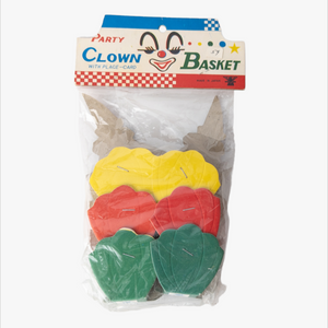 Vintage NOS Party Clown Basket Set Sealed Bag