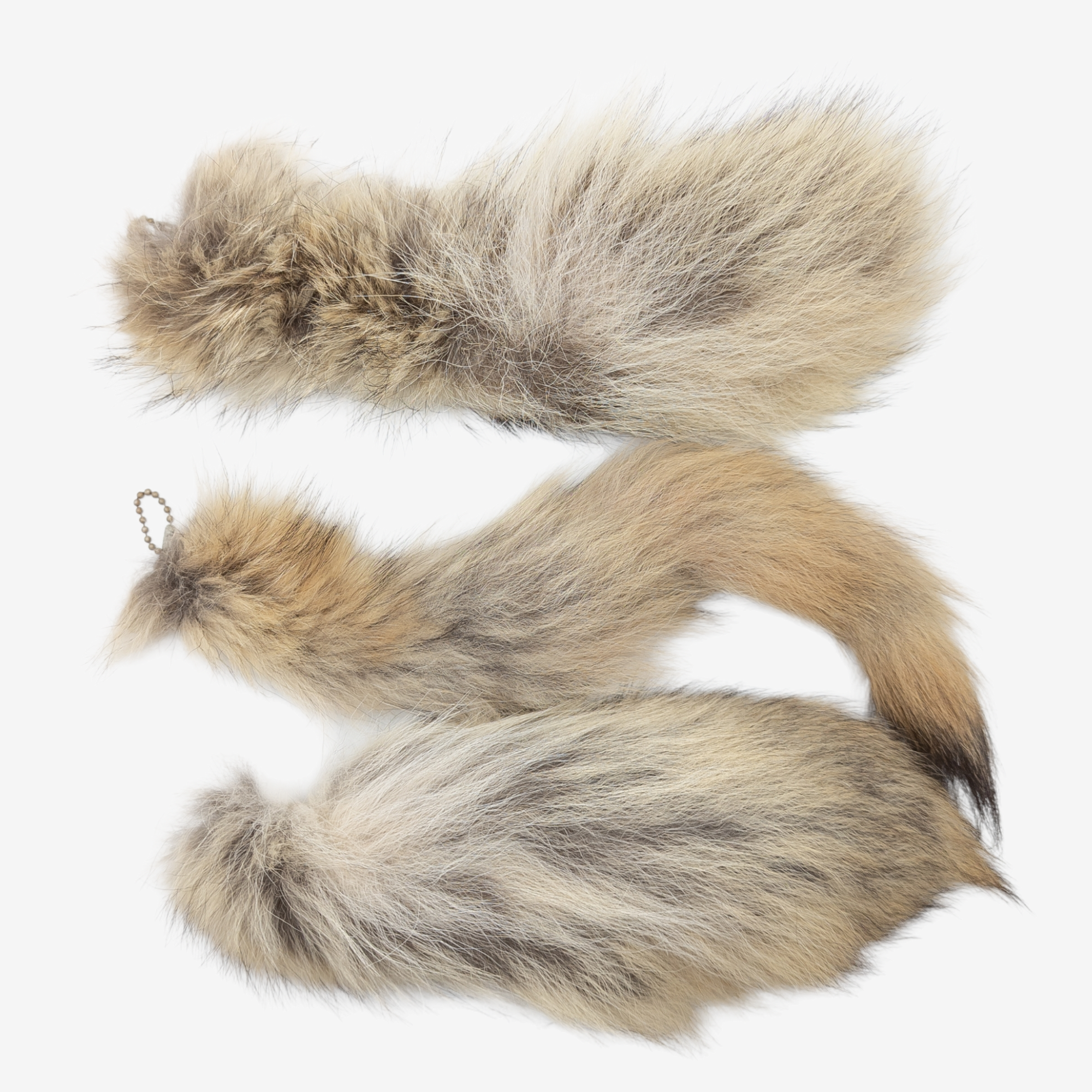 Tanned Canadian Lynx Tail Keychain
