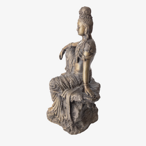 Cast Bronze Chinese Kwan Yin Statue