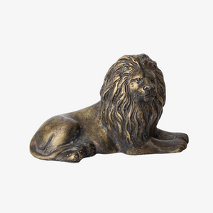 Vintage Bronze Lion Statuette