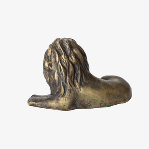 Vintage Bronze Lion Statuette