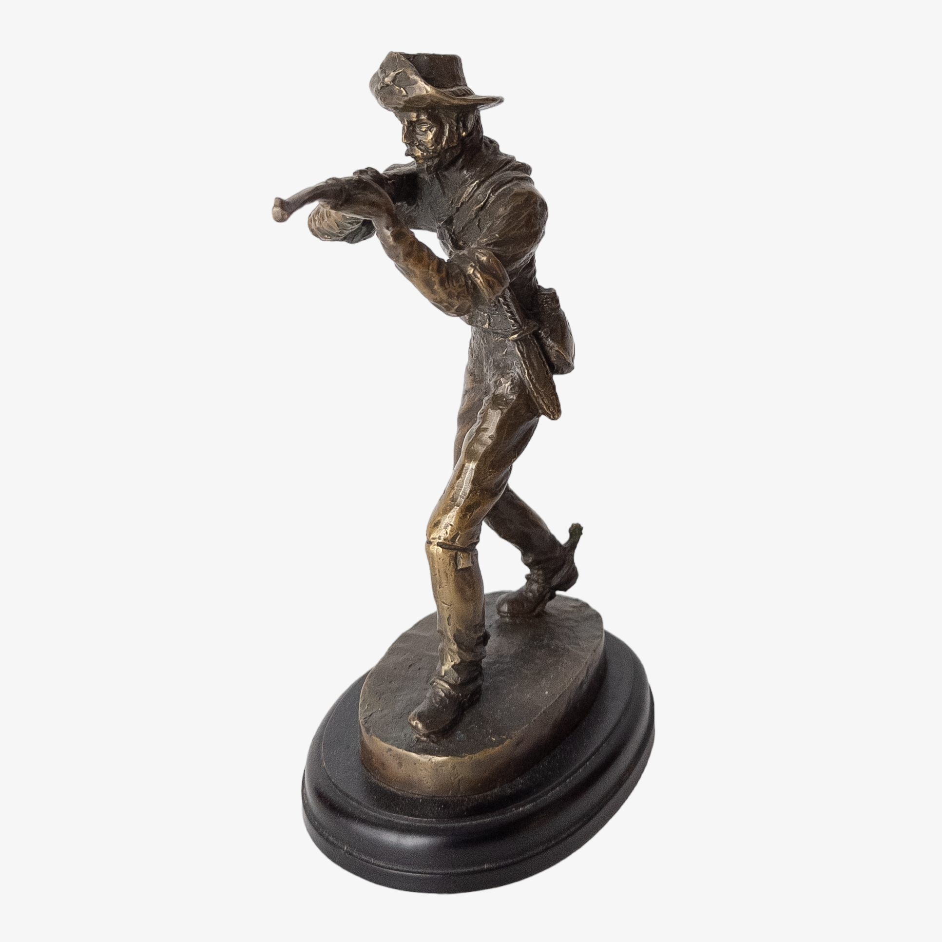 Vintage Bronze Rough Rider Statue