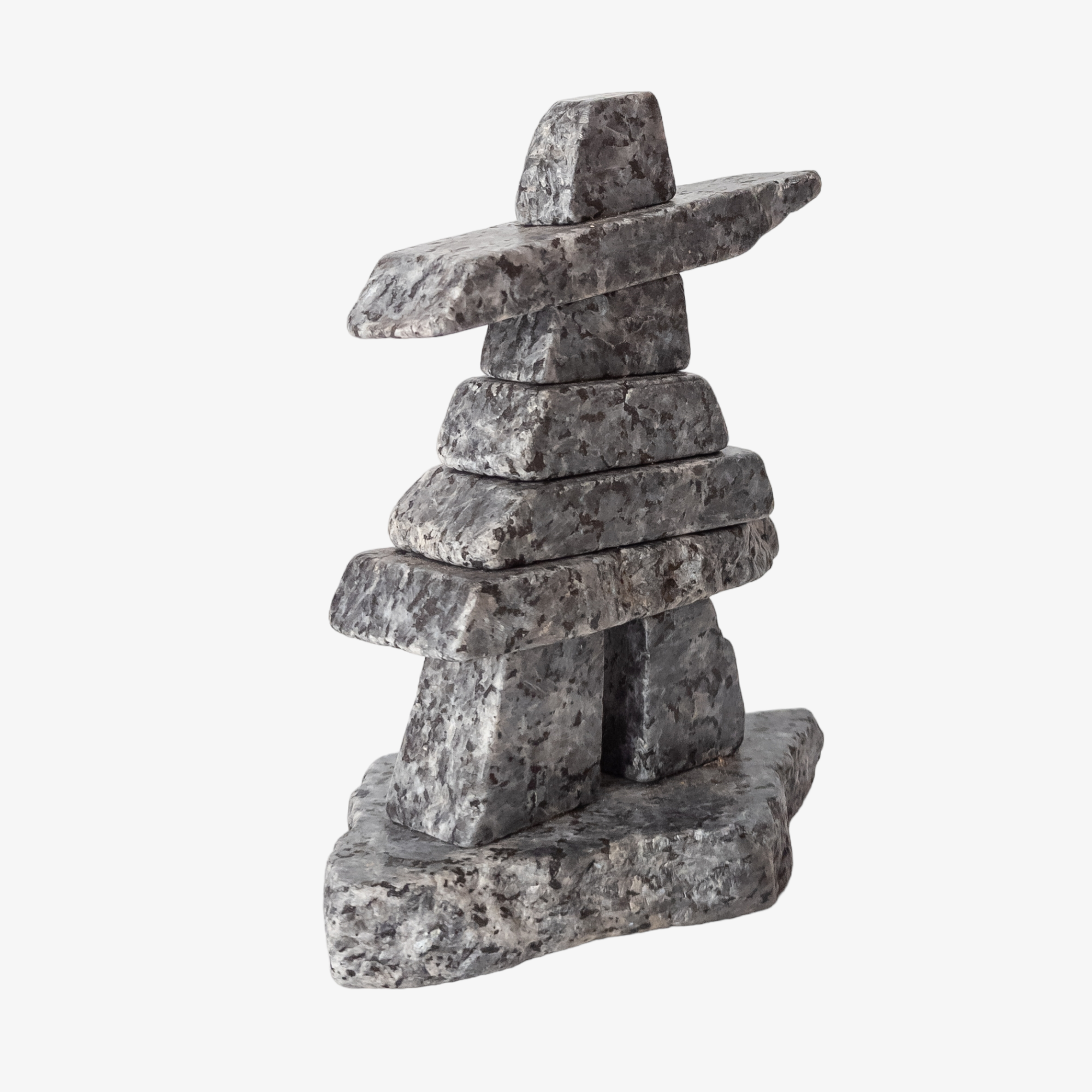 Handmade Blue Pearl Granite Inukshuk
