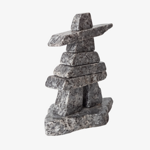 Handmade Blue Pearl Granite Inukshuk
